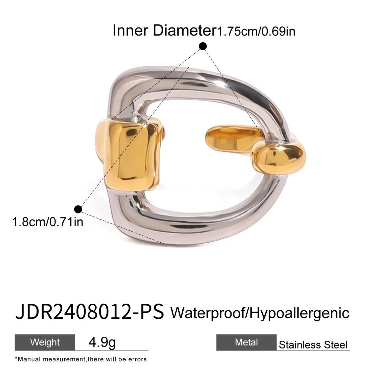 Dee Ring Stainless Steel