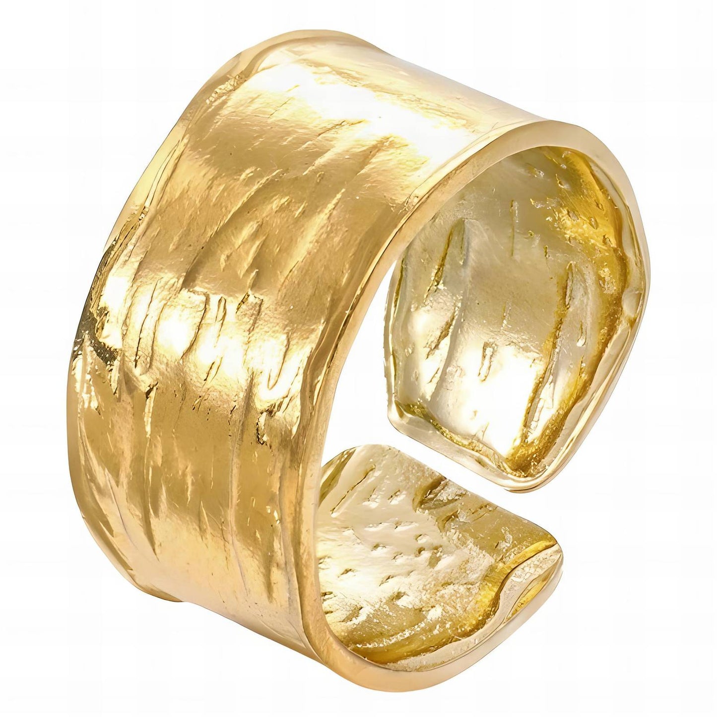 Ring, 18K Gold Plated Steel