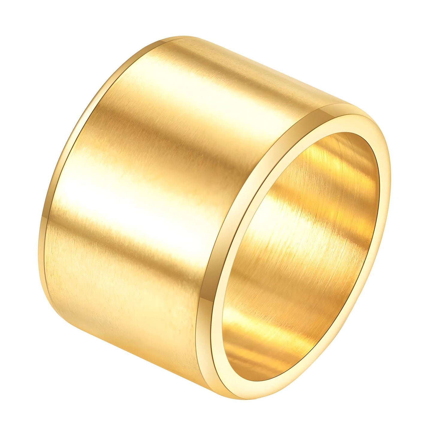Ring, 18K Gold Plated Steel