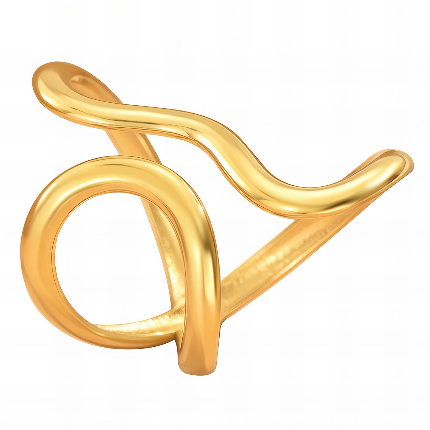 Ring 18K Gold Plated Steel