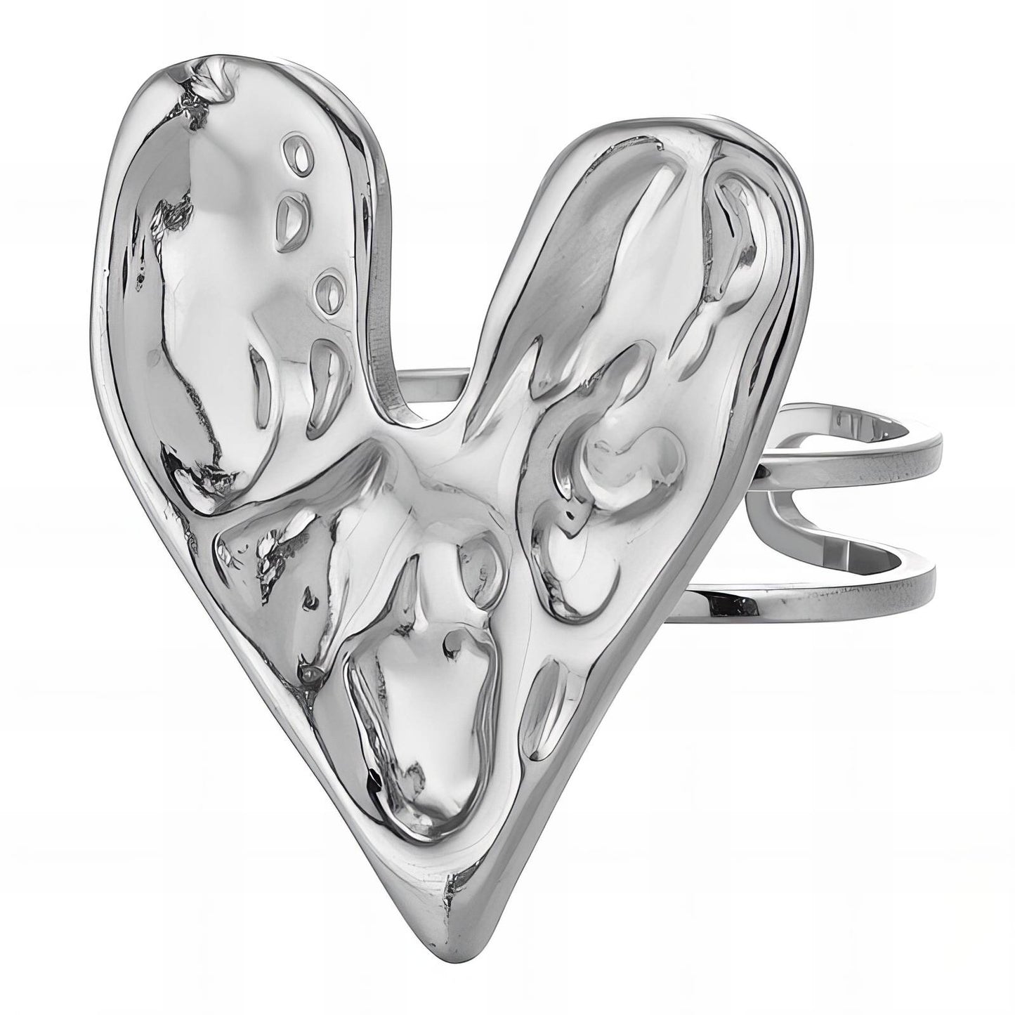 "Heart" Ring, Stainless Steel