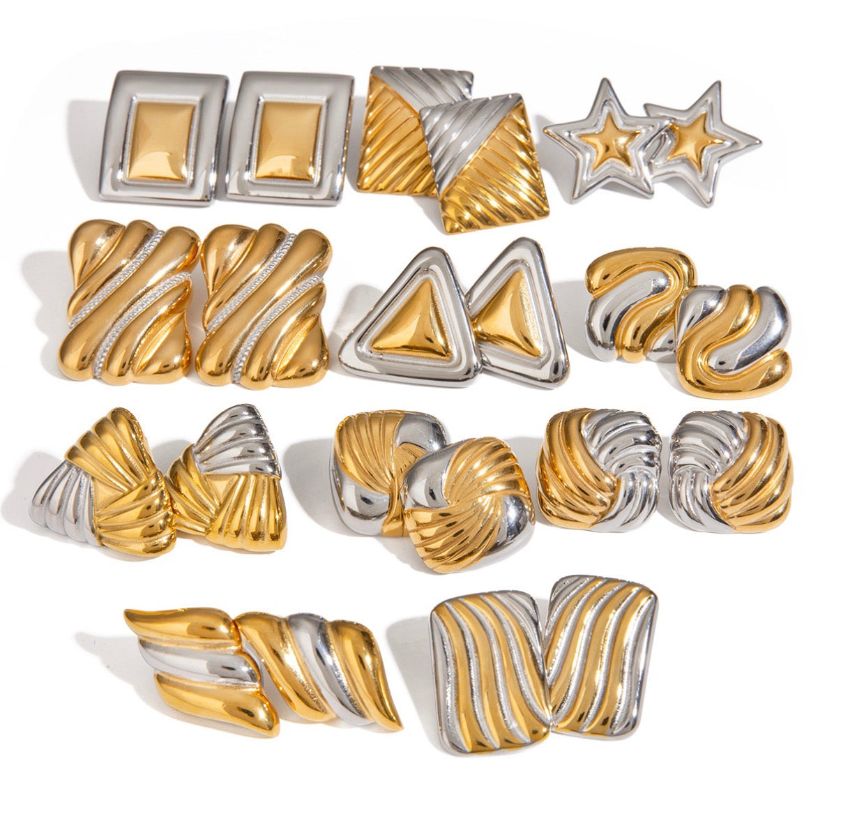 Triangle Stainless Steel Earrings