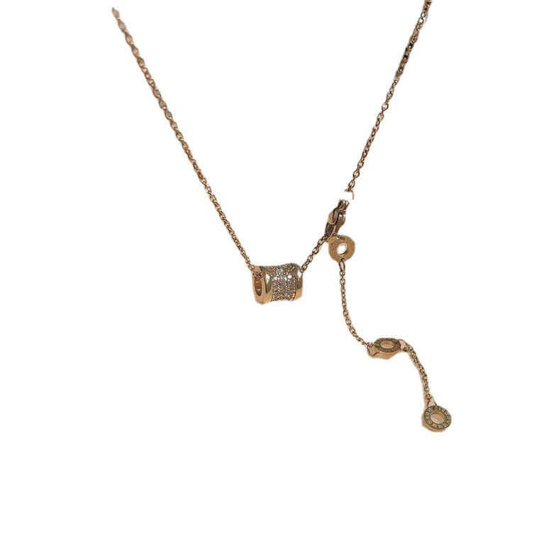 Cartoon Letter 18k Gold Plated Steel Necklaces