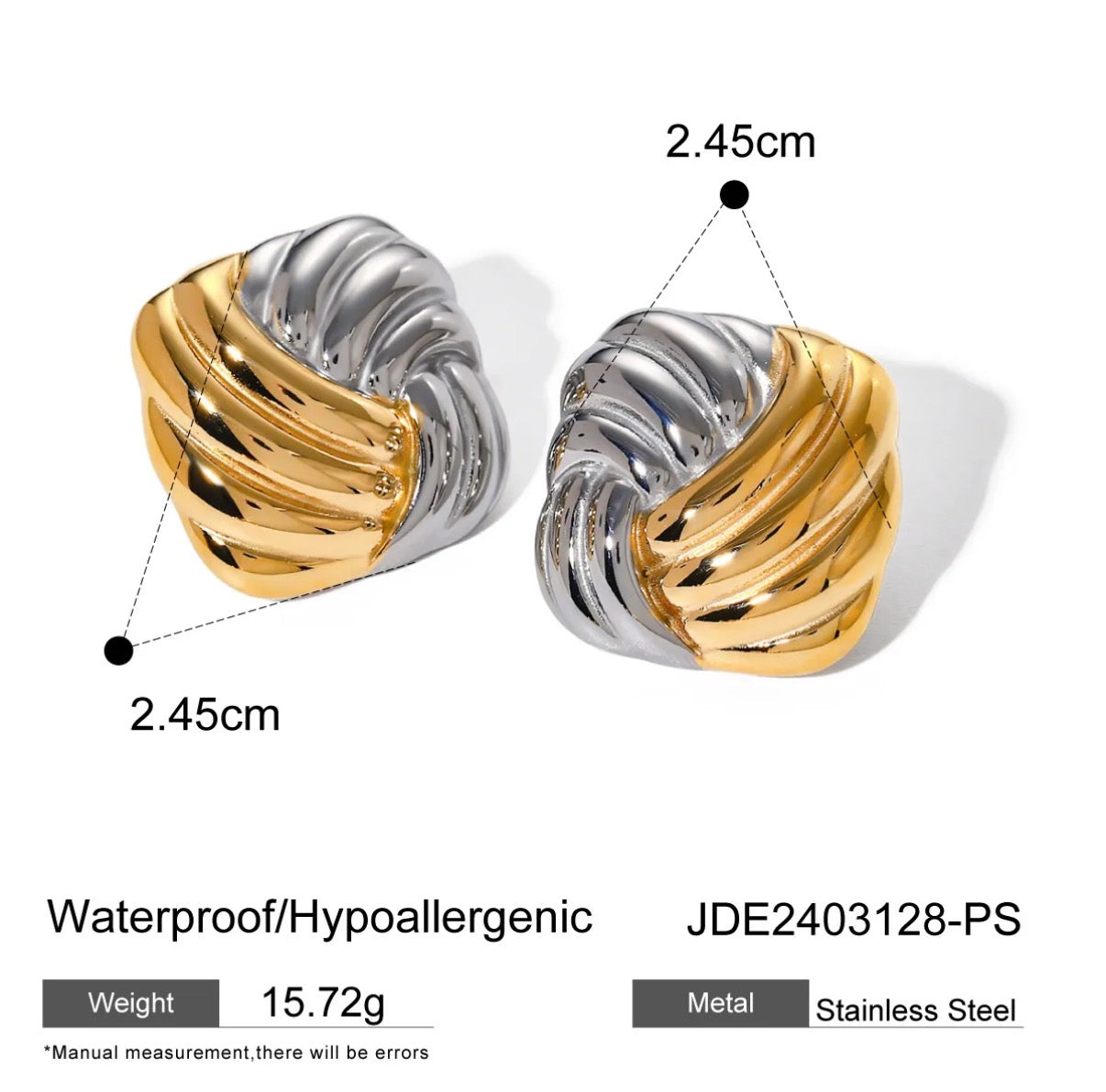 Square Stainless Steel Earrings