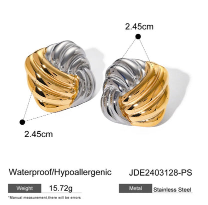 Square Stainless Steel Earrings