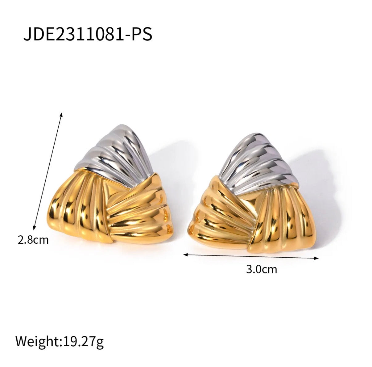 Triangle Stainless Steel Earrings