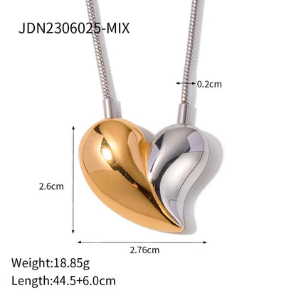 Heart Necklace Stainless Steel