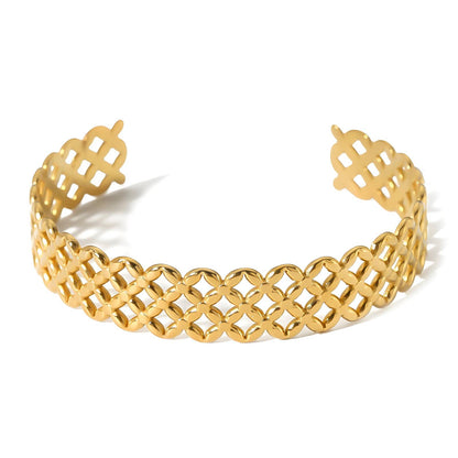 Bracelet 18K Gold Plated Steel