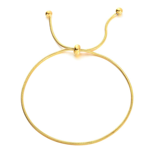 Bracelet, 18K Gold Plated Steel