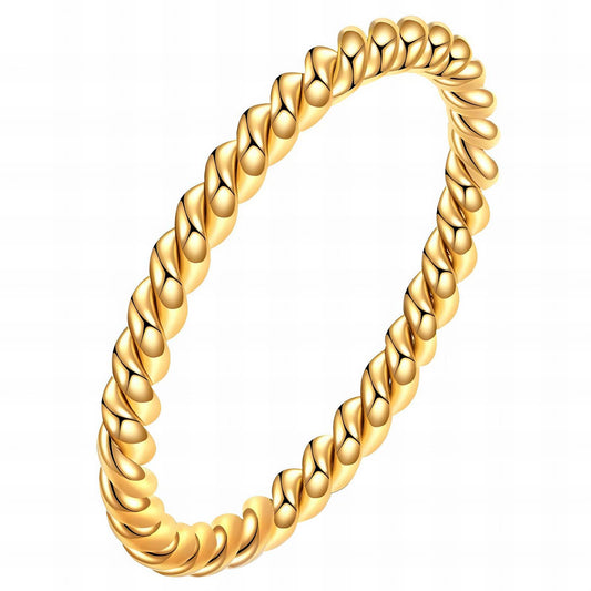 Ring, 18K Gold Plated Steel