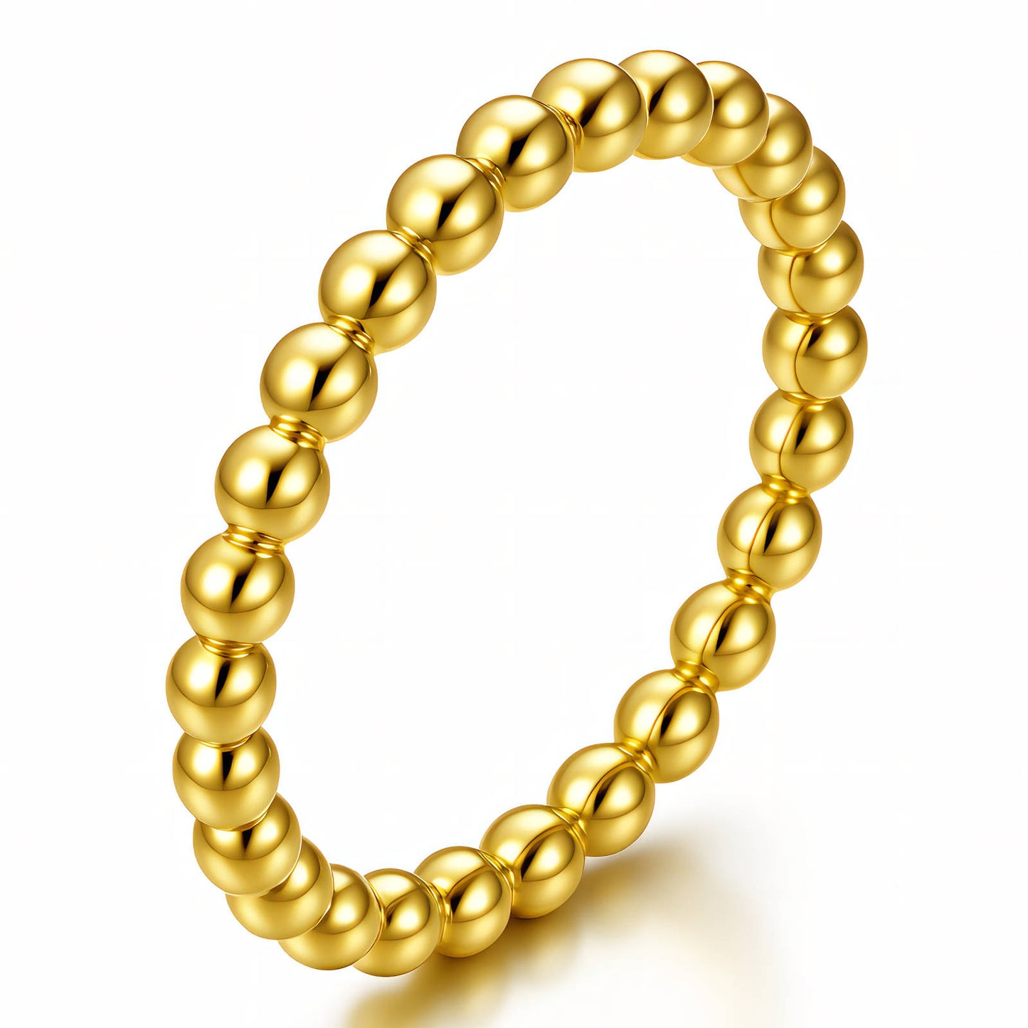 Ring, 18K Gold Plated Steel