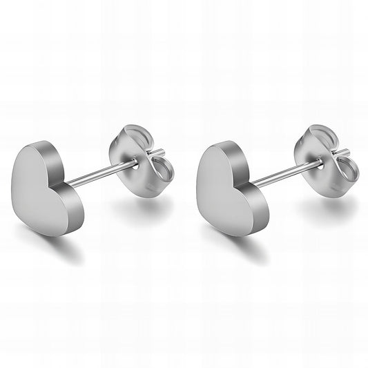 "Hearts" Earrings, Stainless Steel