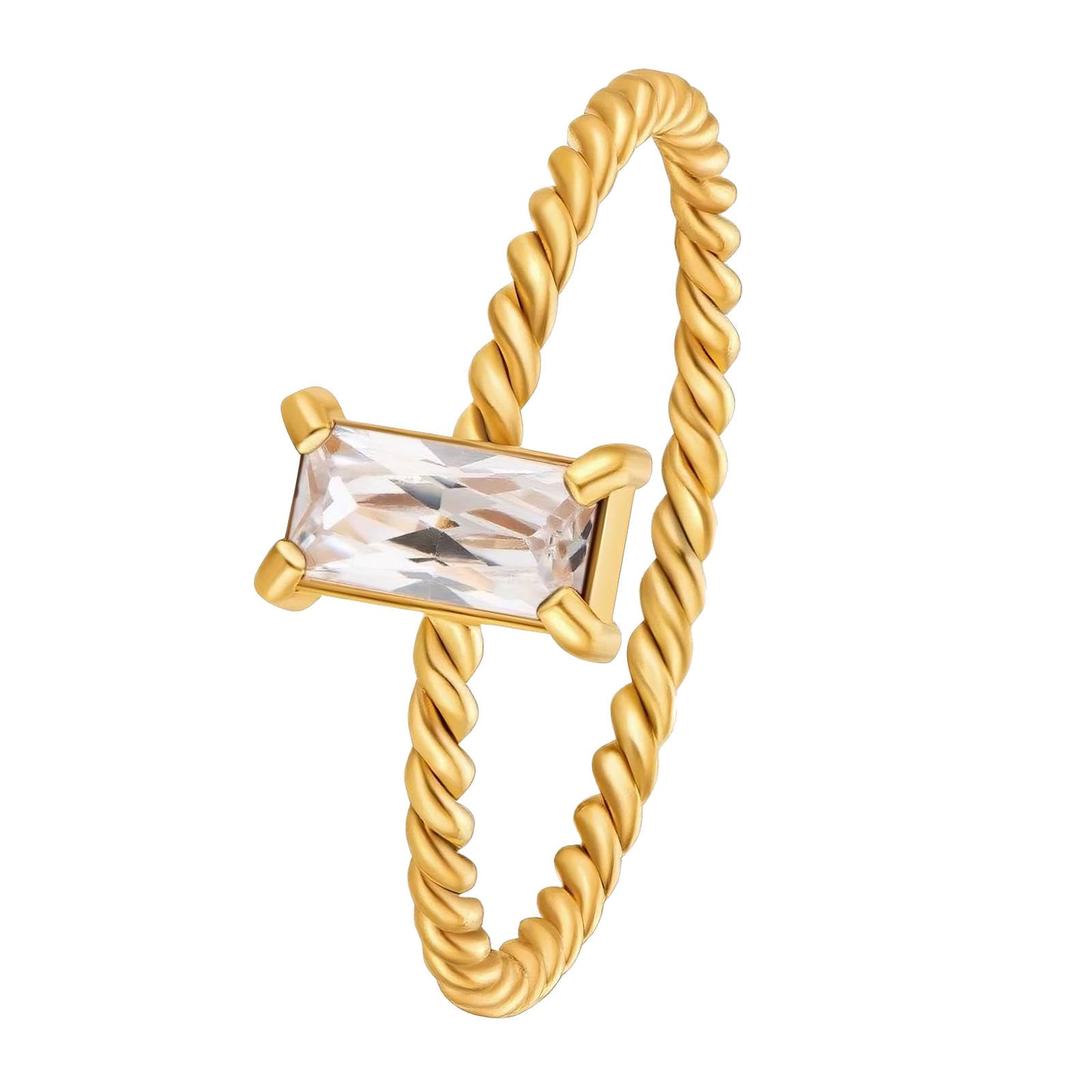 Ring 18K Gold Plated Steel