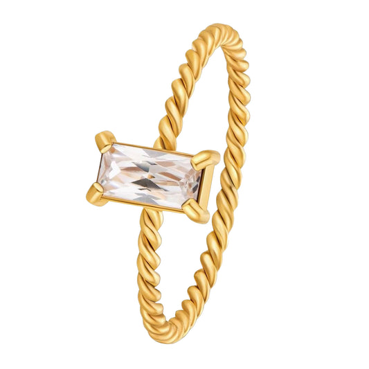 Ring 18K Gold Plated Steel