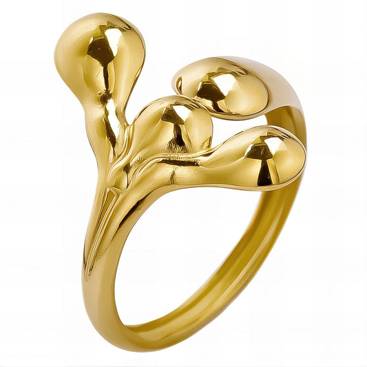 Ring 18K Gold Plated Steel