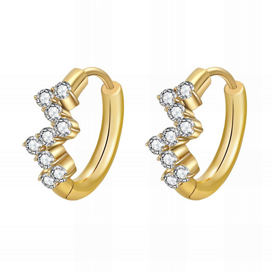 Earrings, 18K Gold Plated Steel 89997-0