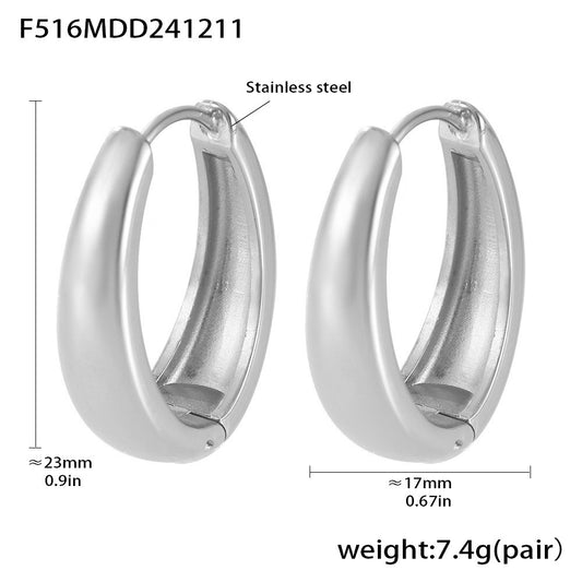 Hoop Earrings Stainless Steel