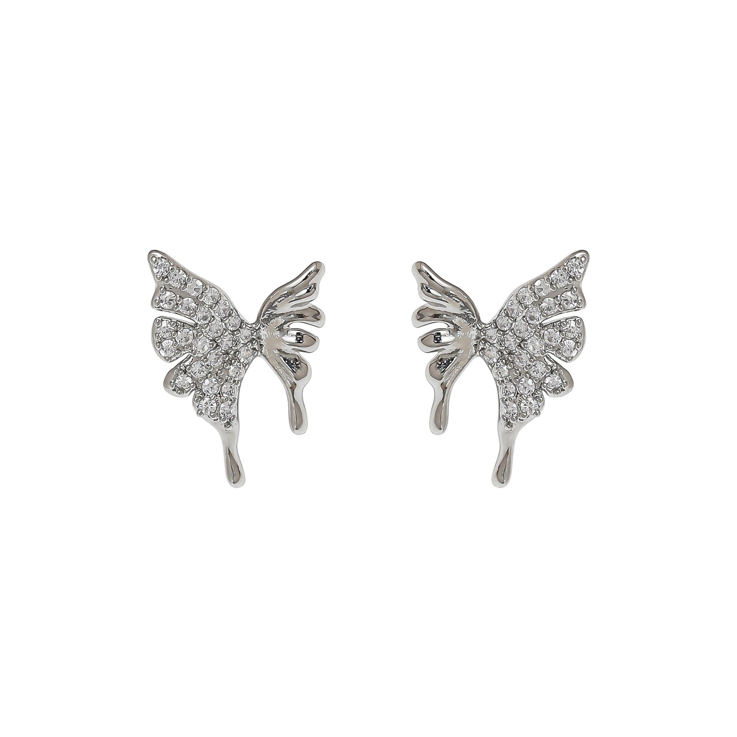 Butterfly Ear Studs Stainless Steel