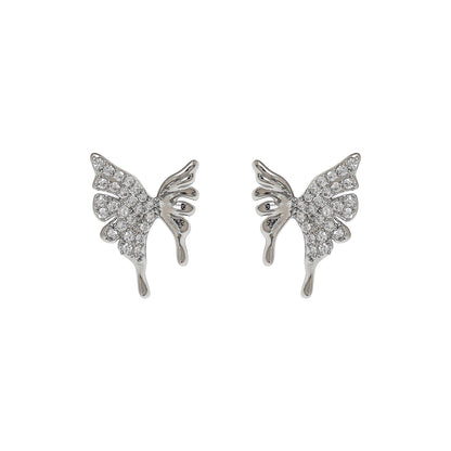 Butterfly Ear Studs Stainless Steel