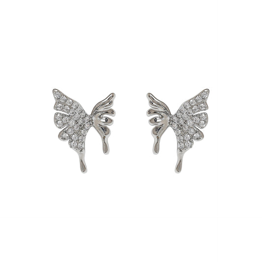 Butterfly Ear Studs Stainless Steel