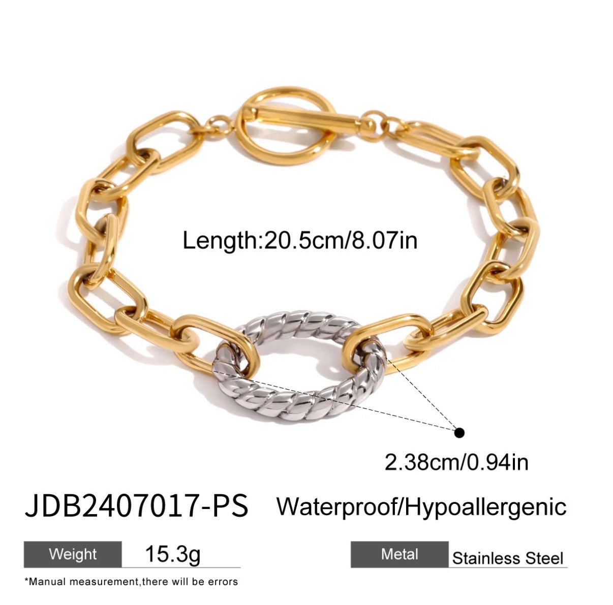 Chunky Chain Bracelet Stainless Steel