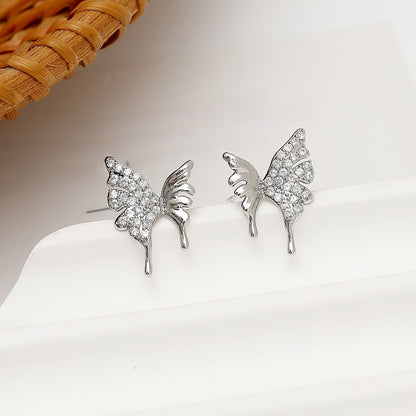 Butterfly Ear Studs Stainless Steel