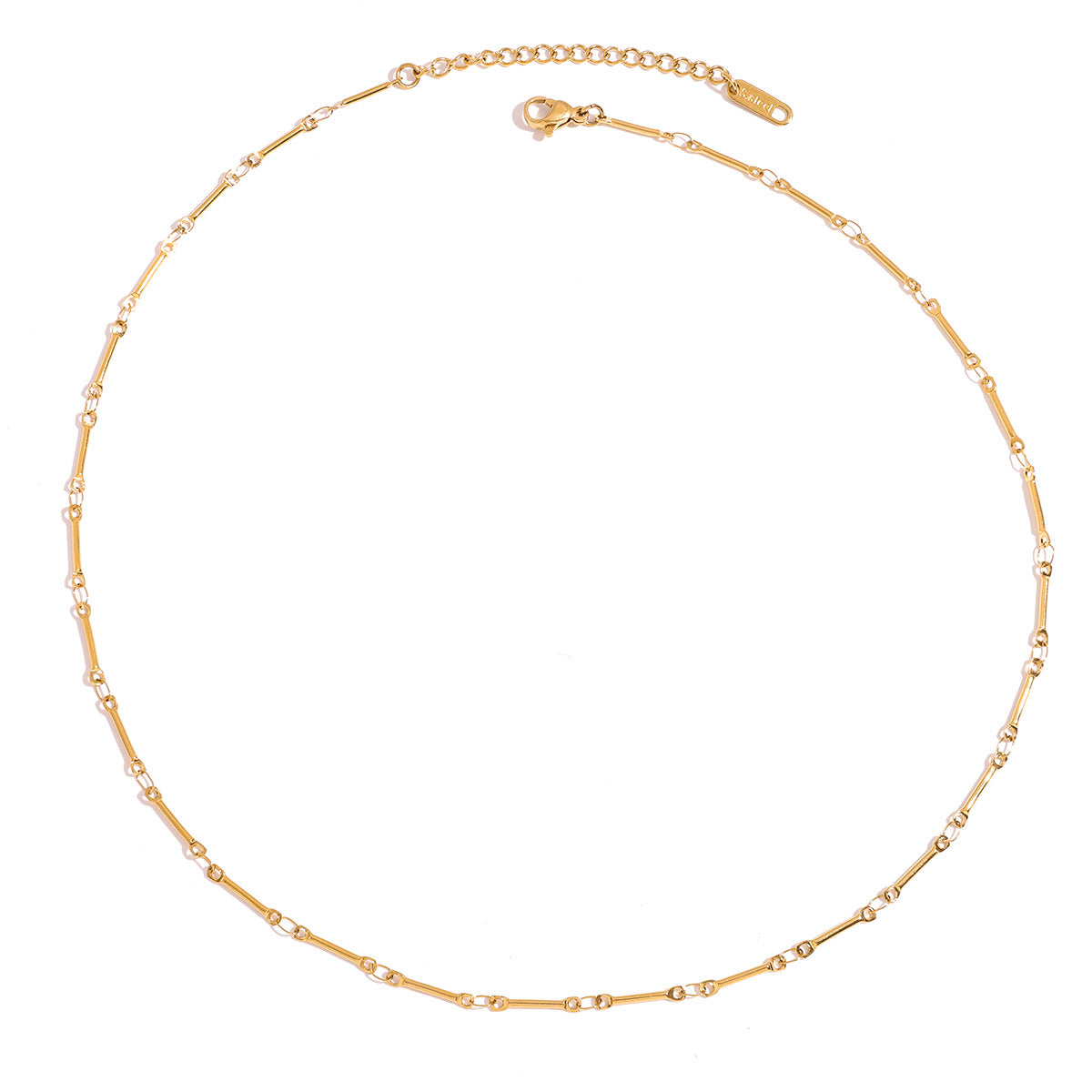 Handmade Chain Necklace 18k Gold Stainless Steel