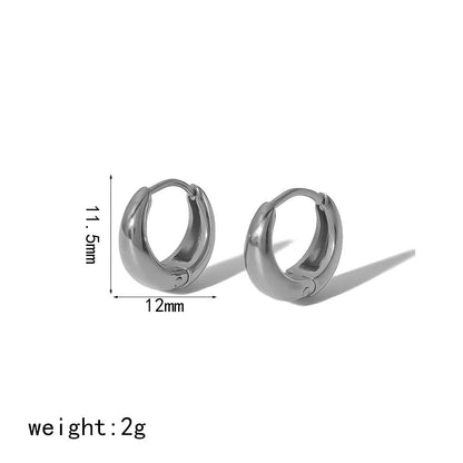 Hoop Earrings 11.5mm Stainless Steel