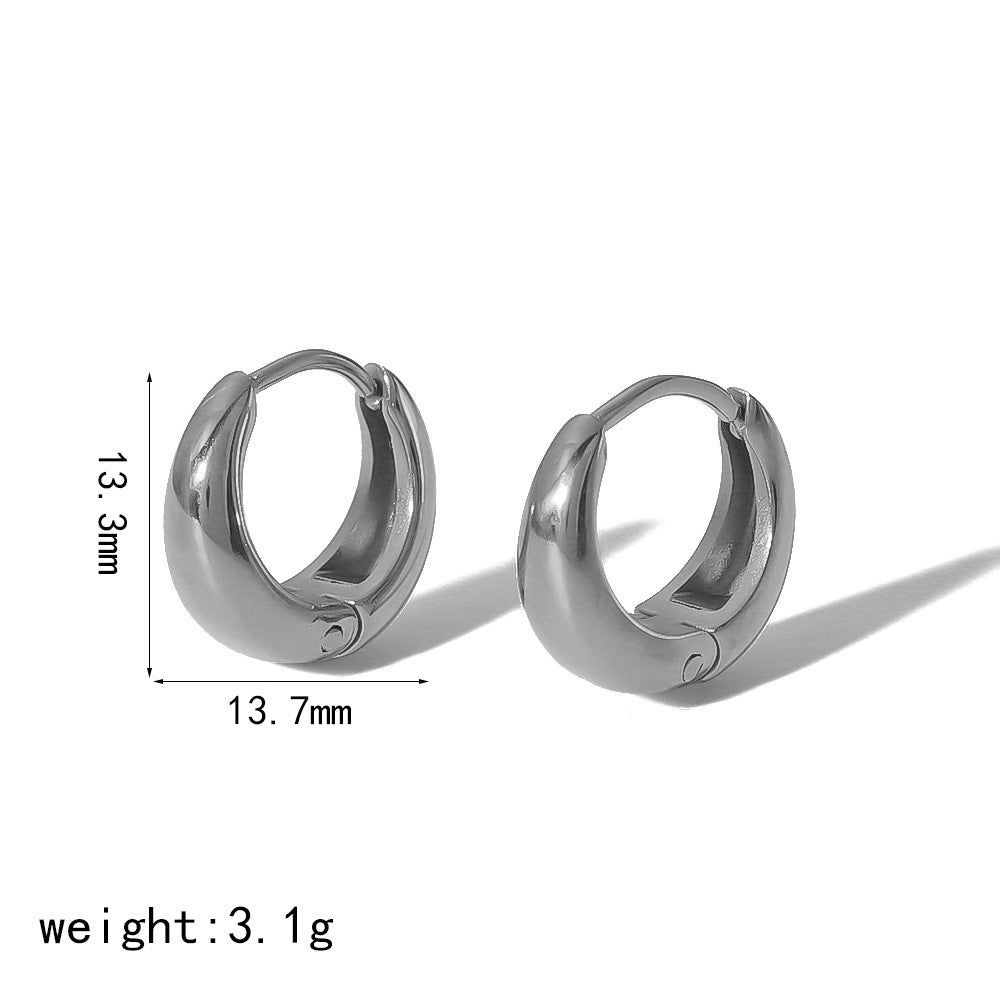 Hoop Earrings 13.3mm Stainless Steel