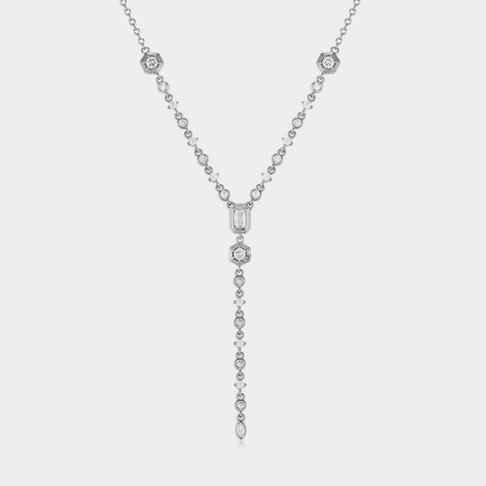Zircon Necklace Stainless Steel
