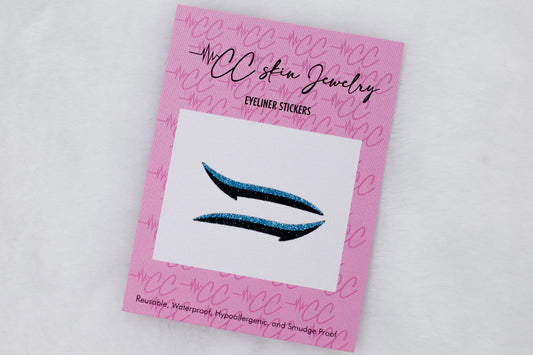 Eyeliner Stickers- CC Icy Blue Single